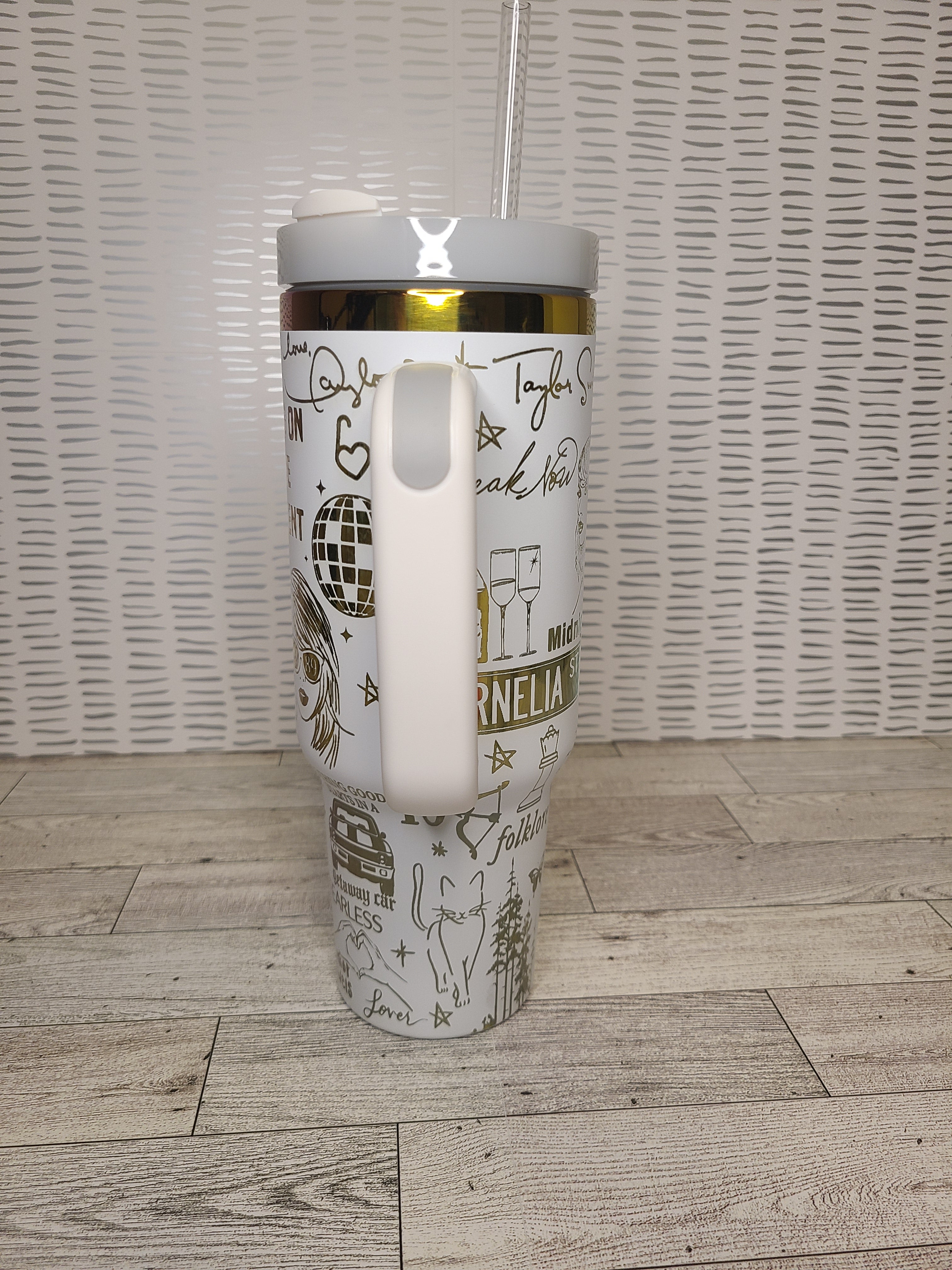40oz rainbow coated tumbler Engraved
