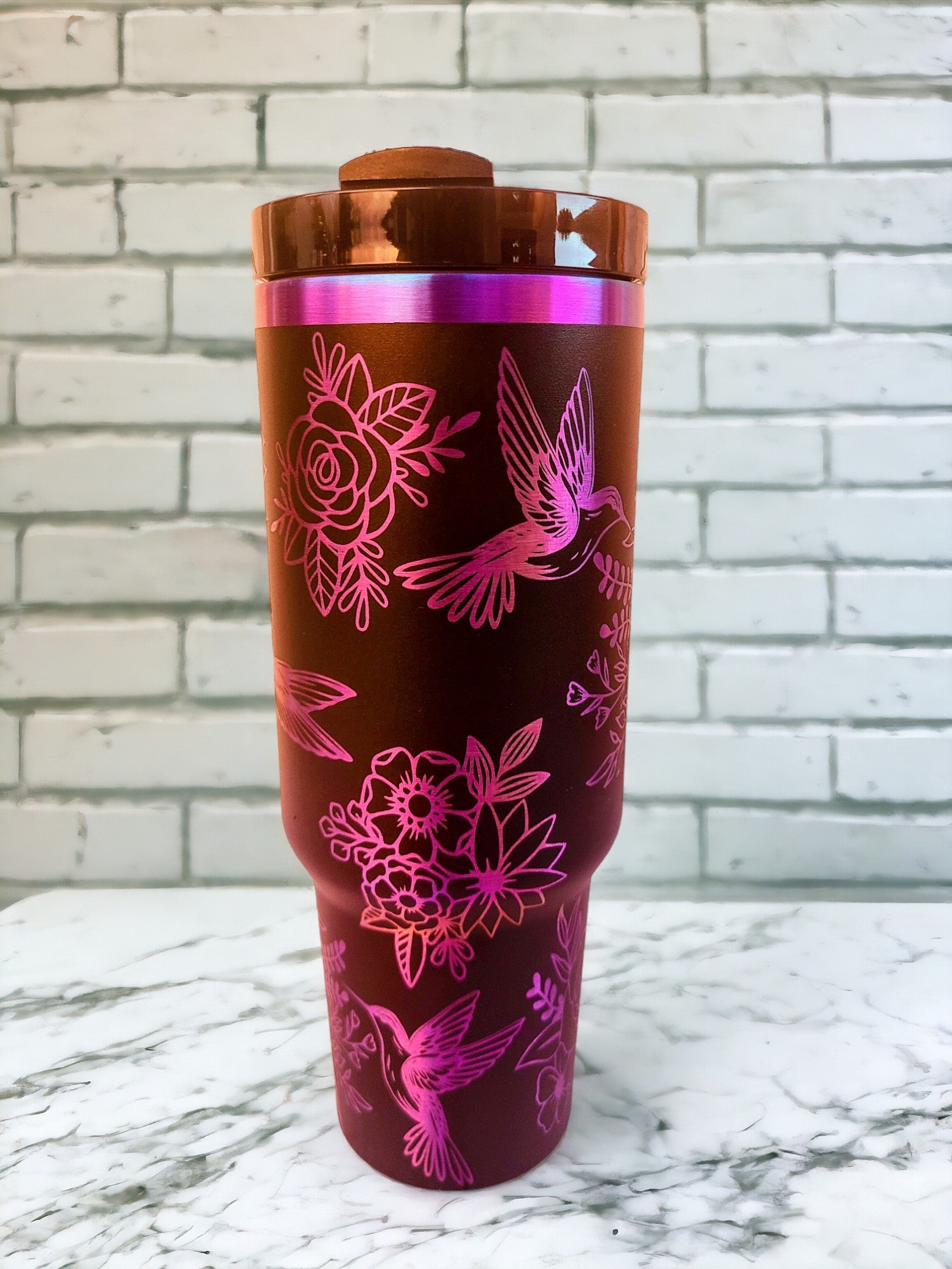 Personalized 40oz Chroma Coated Tumbler Black