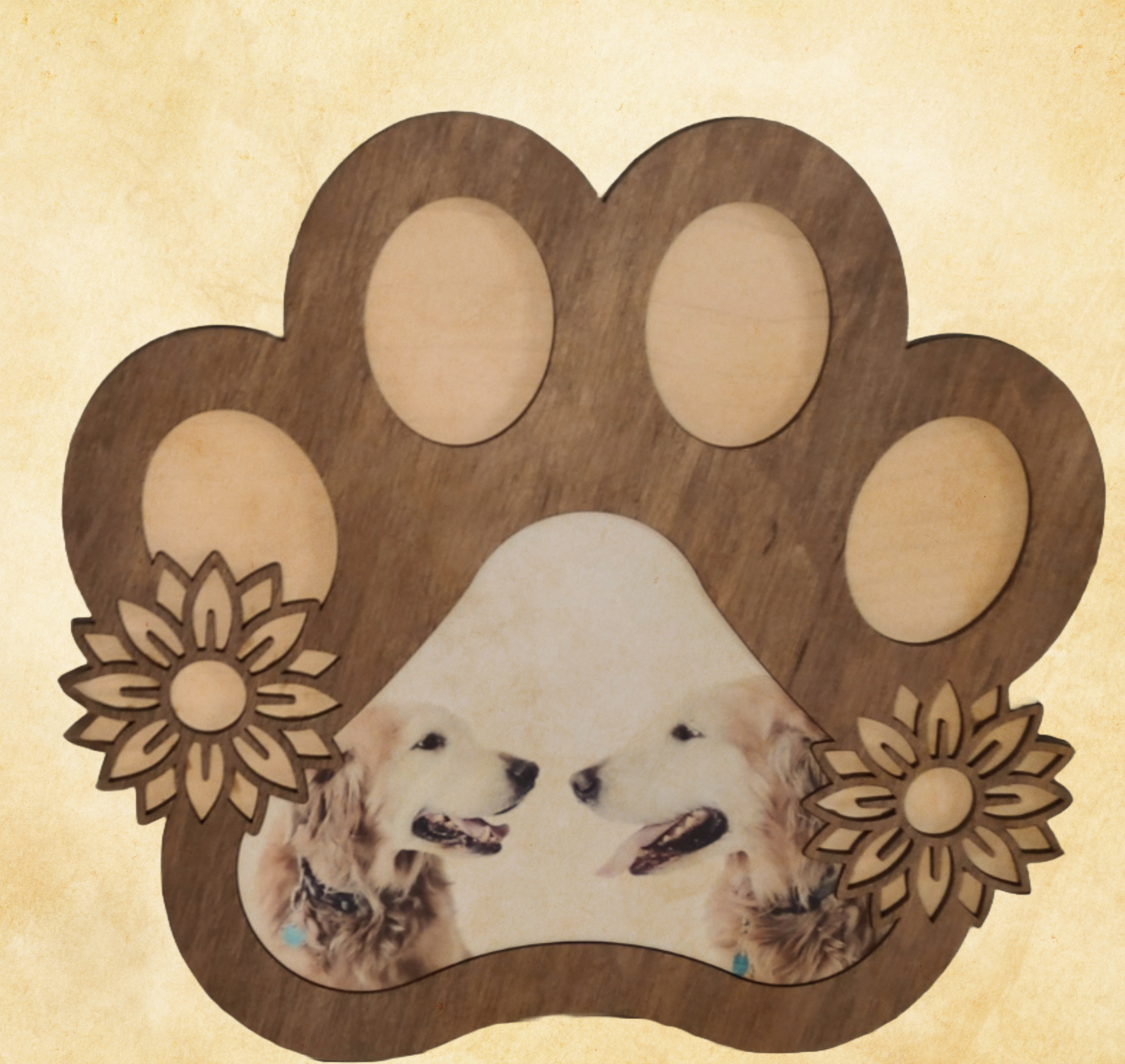 Paw Print Frame