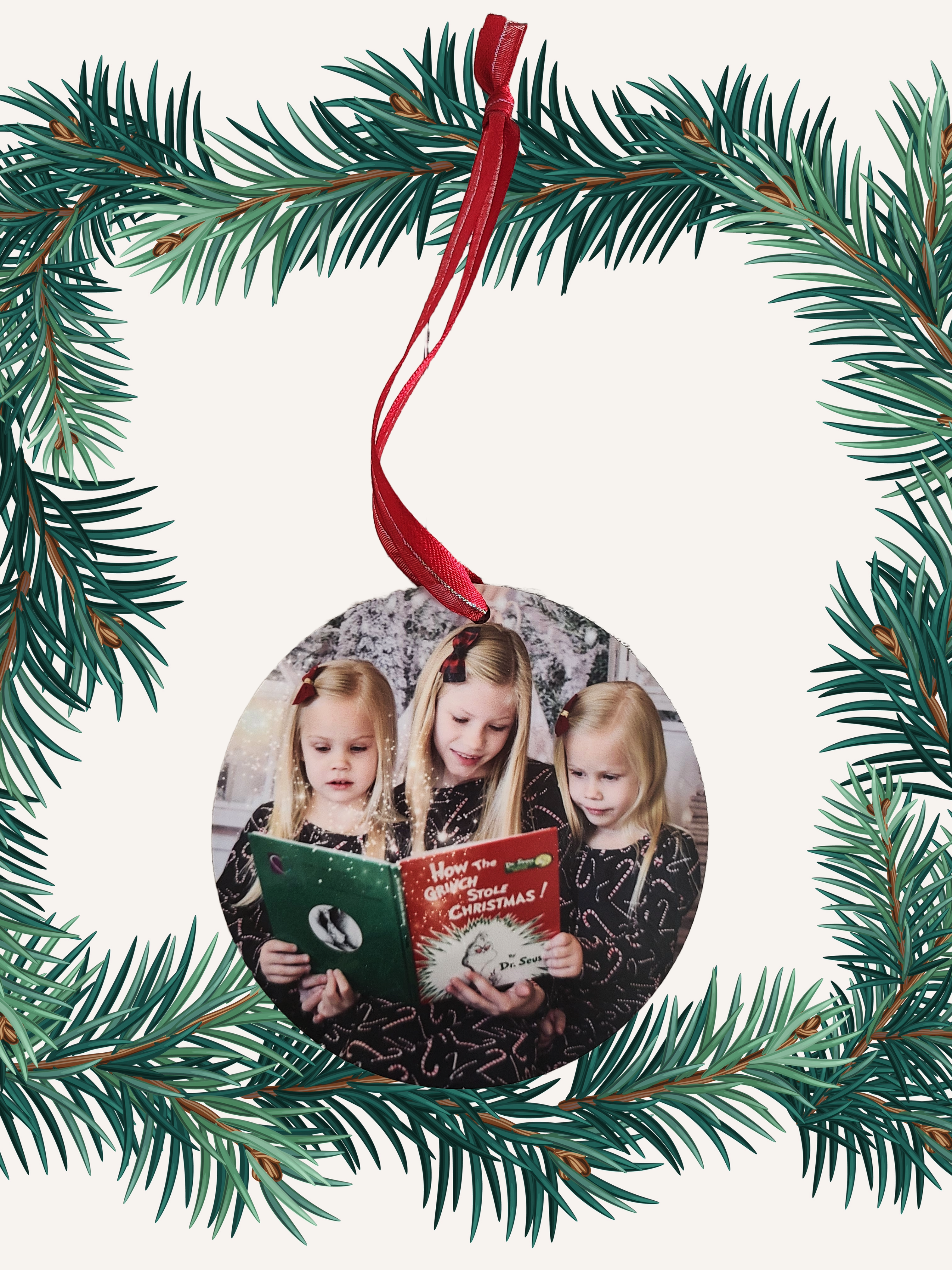 Sublimation custom picture ornament