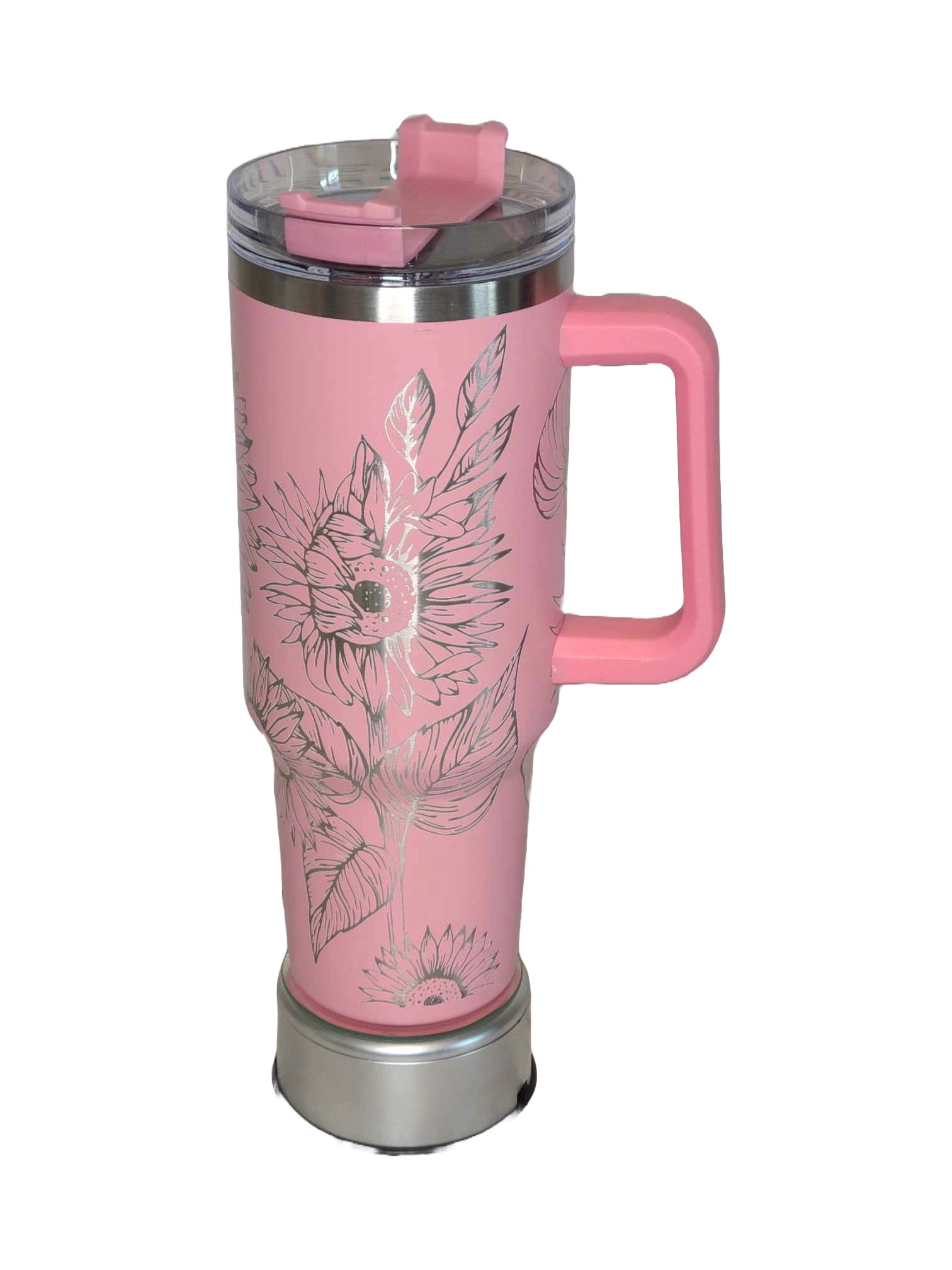 40oz Stainless Steel Tumbler with handle-Sunflower