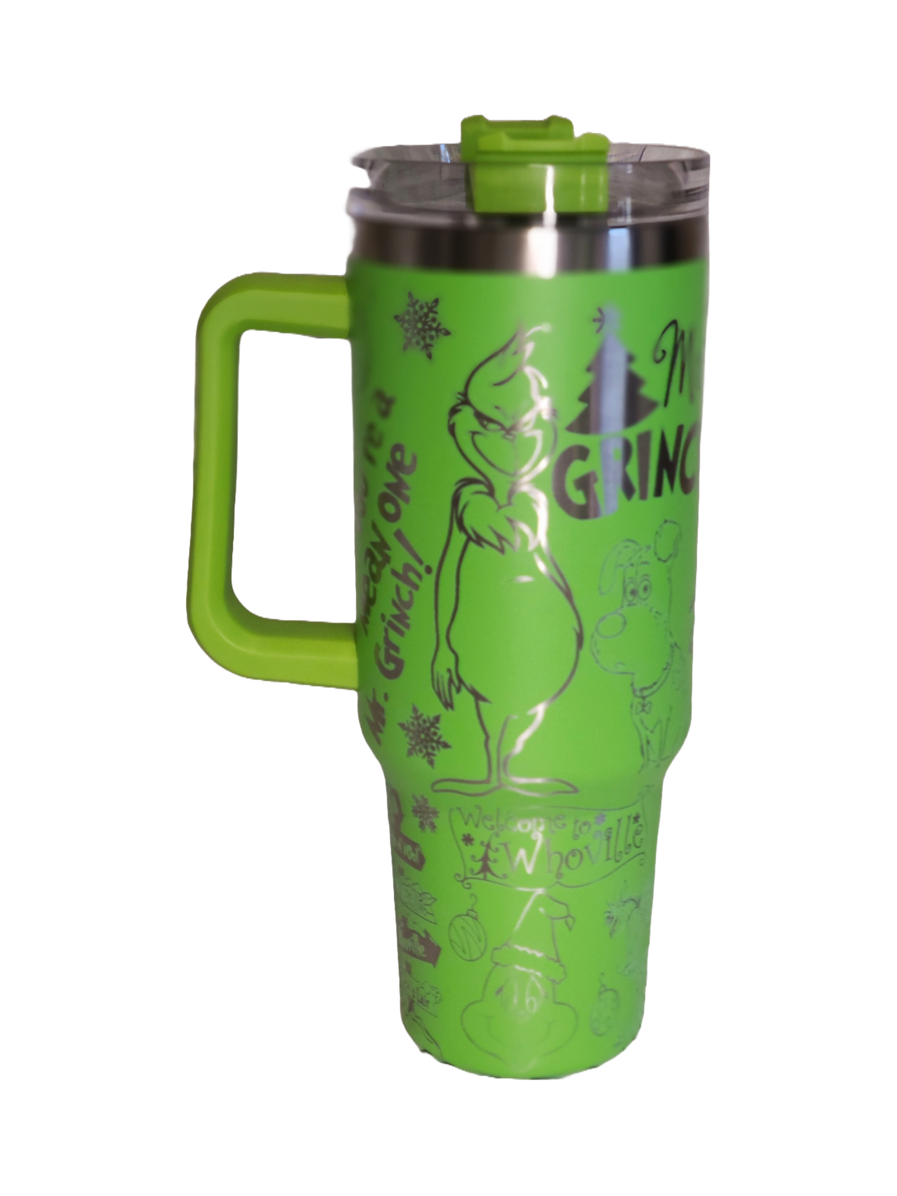 40oz Grinch Full wrap tumbler