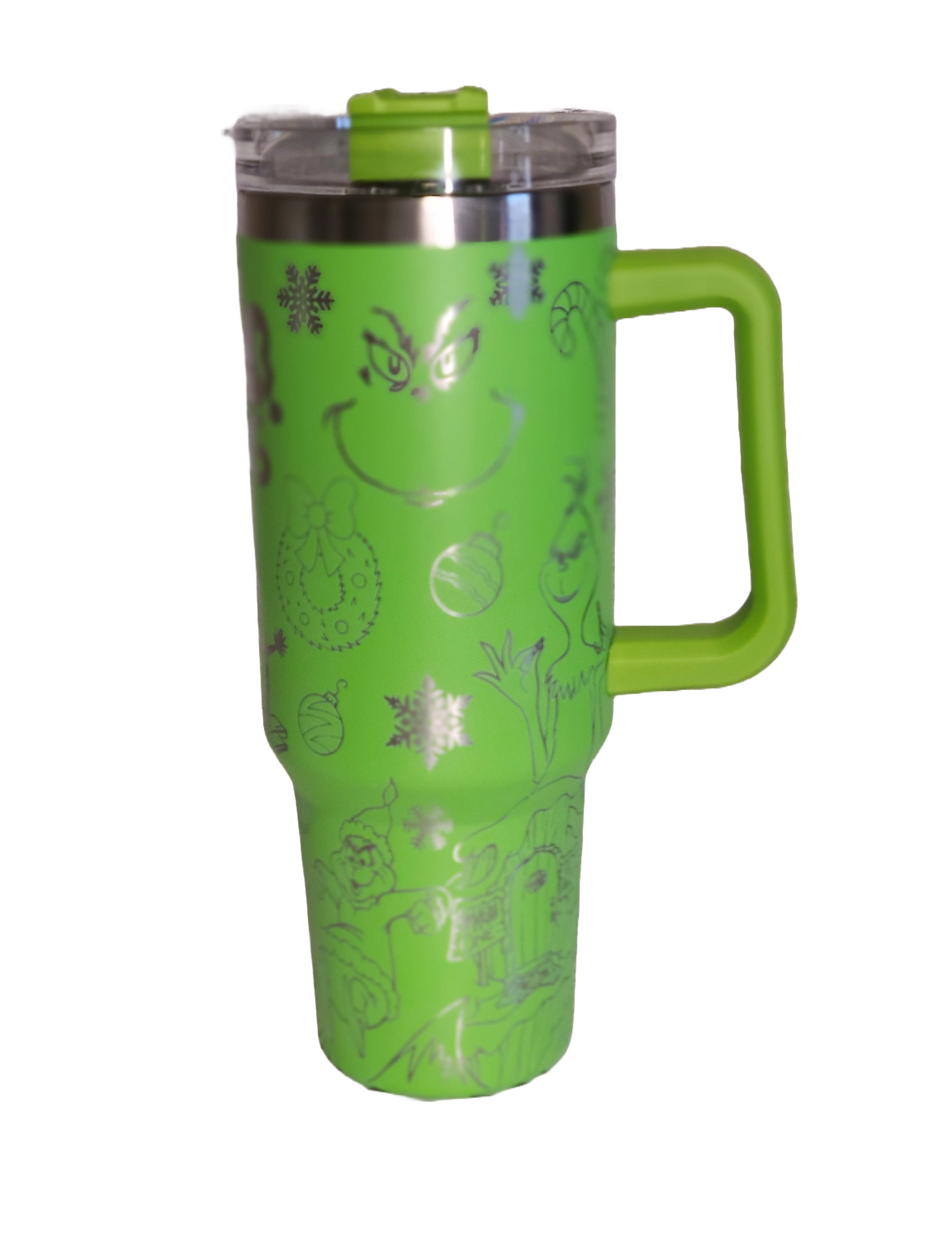 40oz Grinch Full wrap tumbler