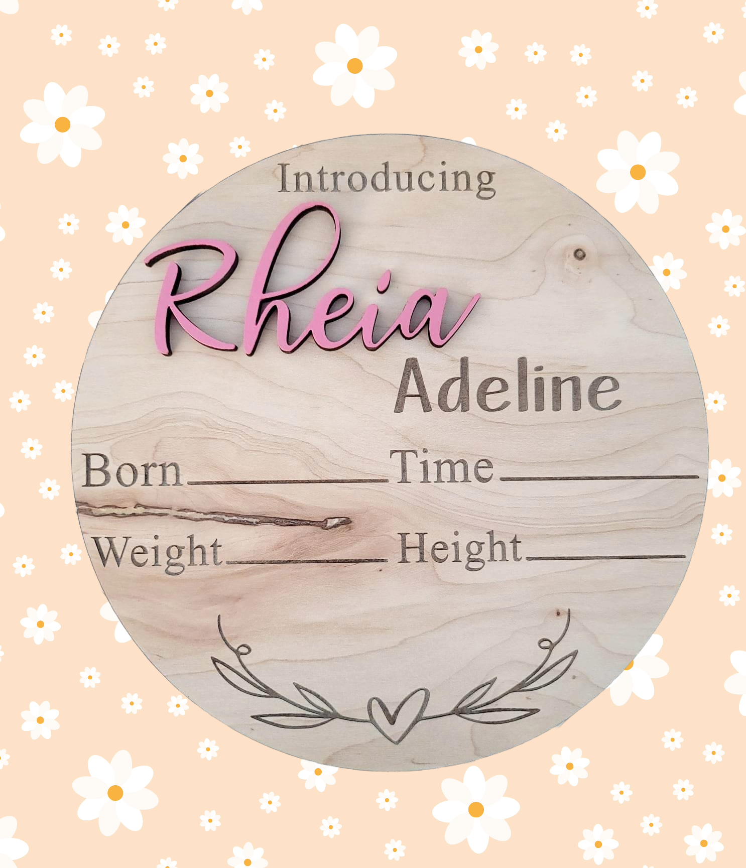 Baby Announcement Disc