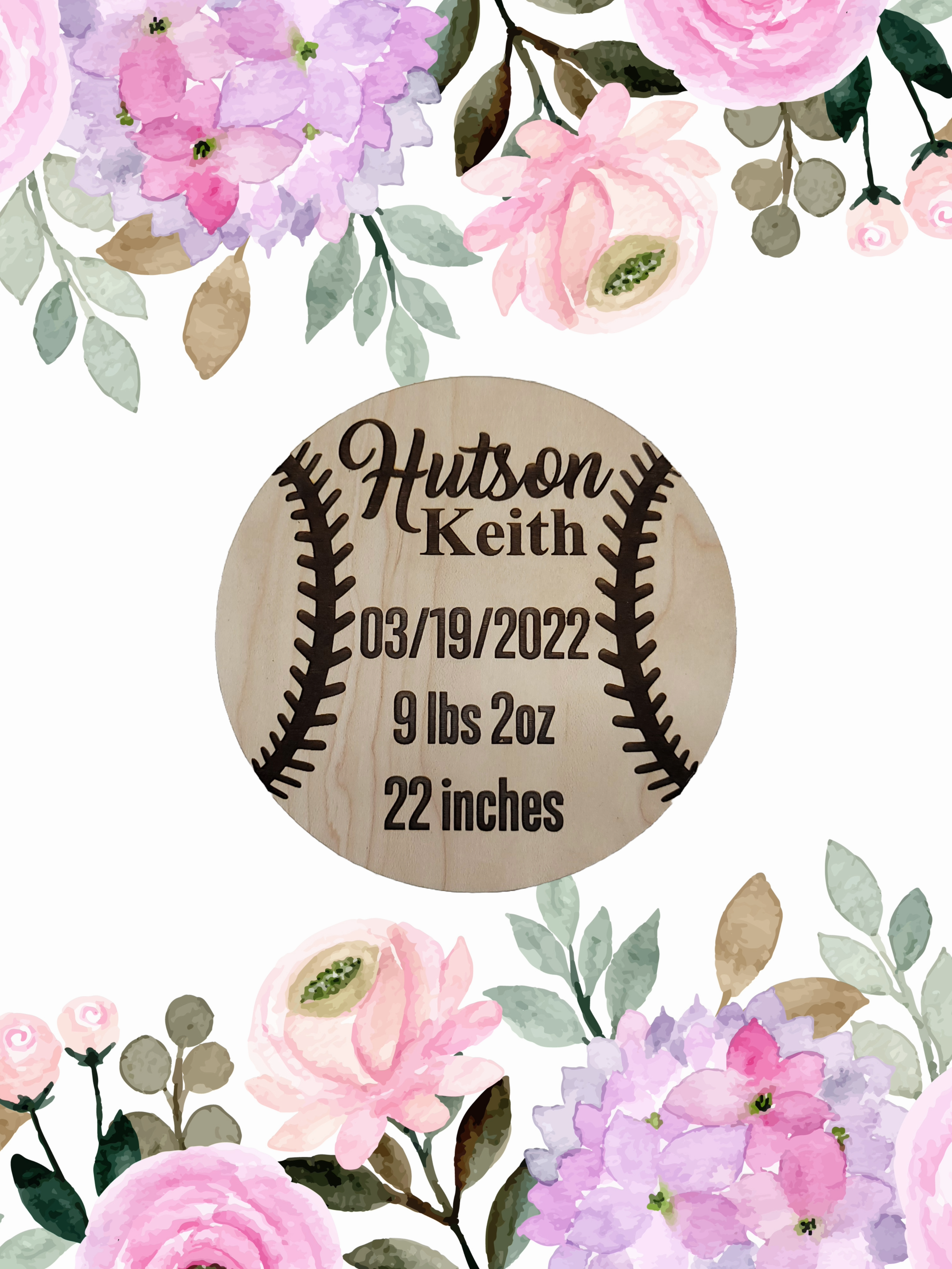 Baby Announcement Disc