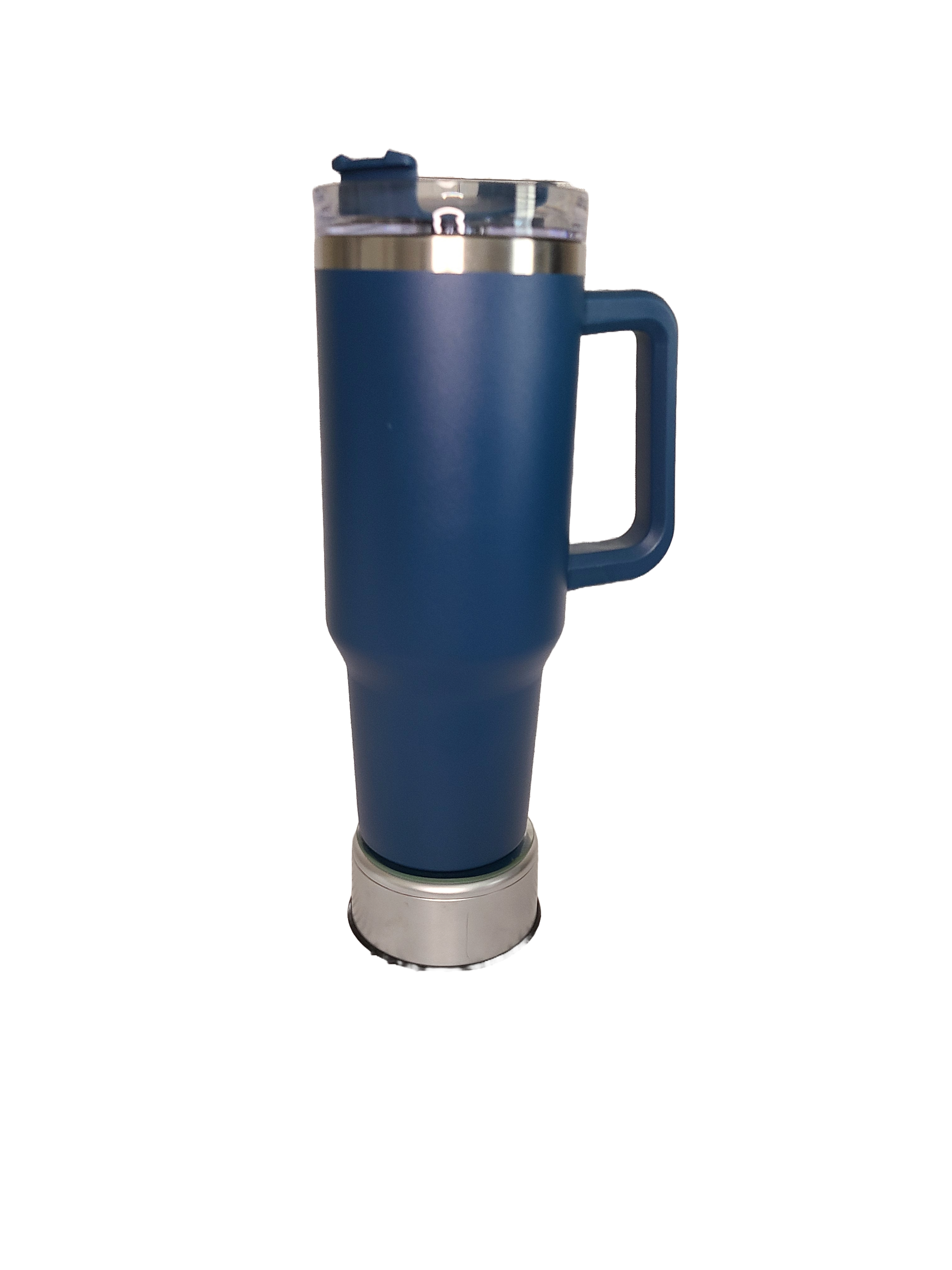 40 oz Stainless Steel Tumbler with Handle-"Life is Better with Dogs"