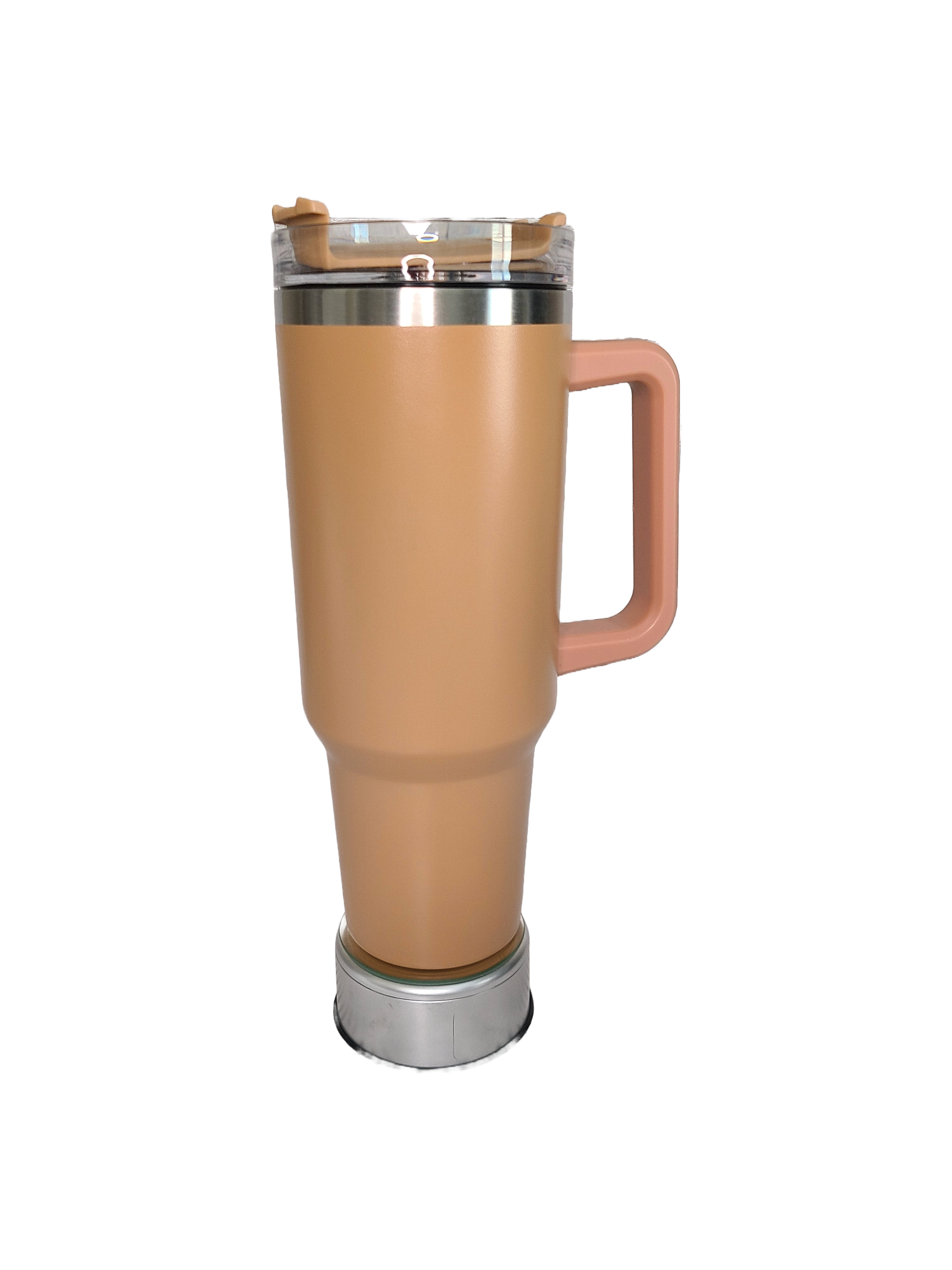 40 oz Stainless Steel Tumbler with Handle-"Life is Better with Dogs"