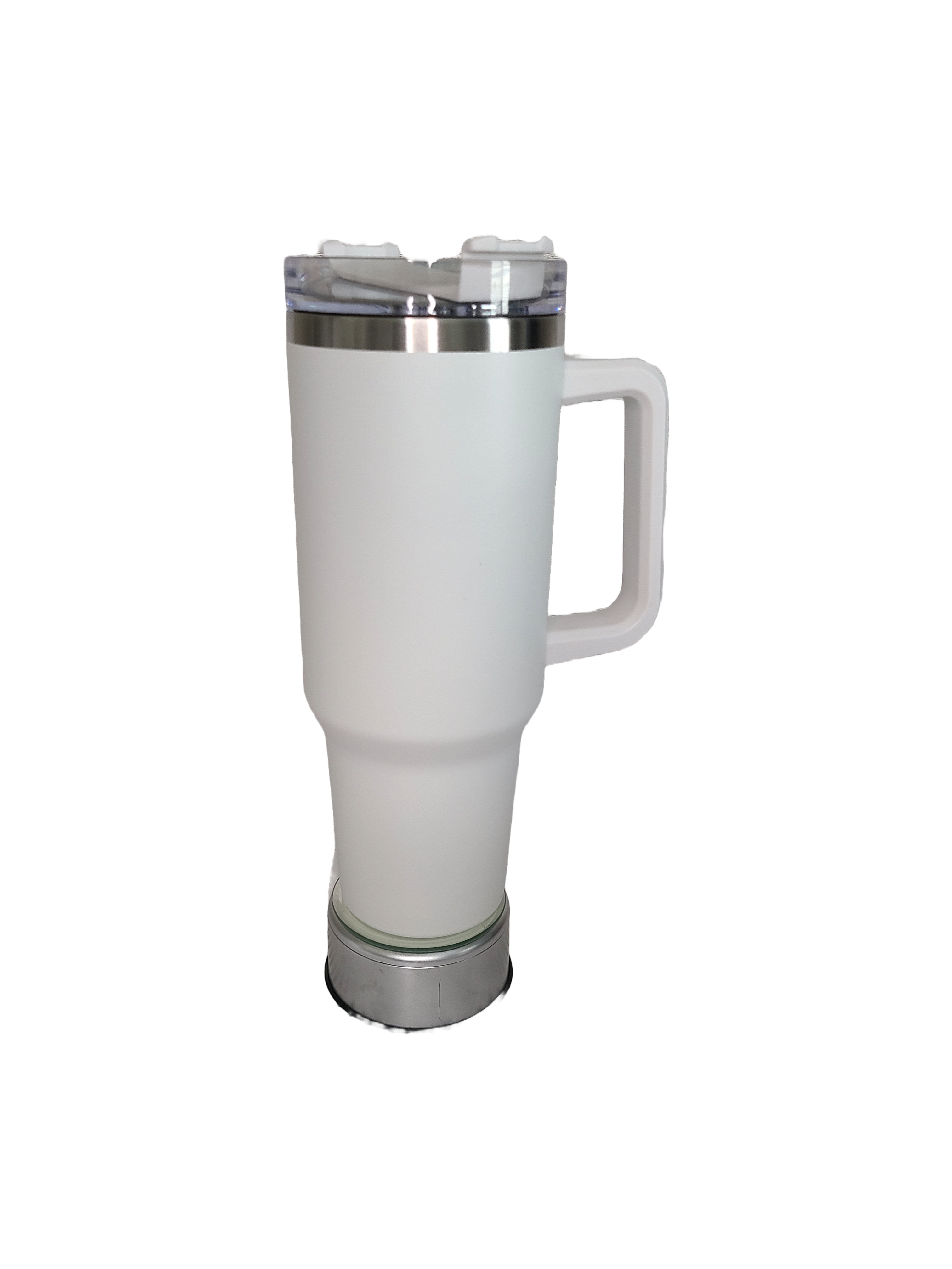 40 oz Stainless Steel Tumbler with Handle-"Life is Better with Dogs"