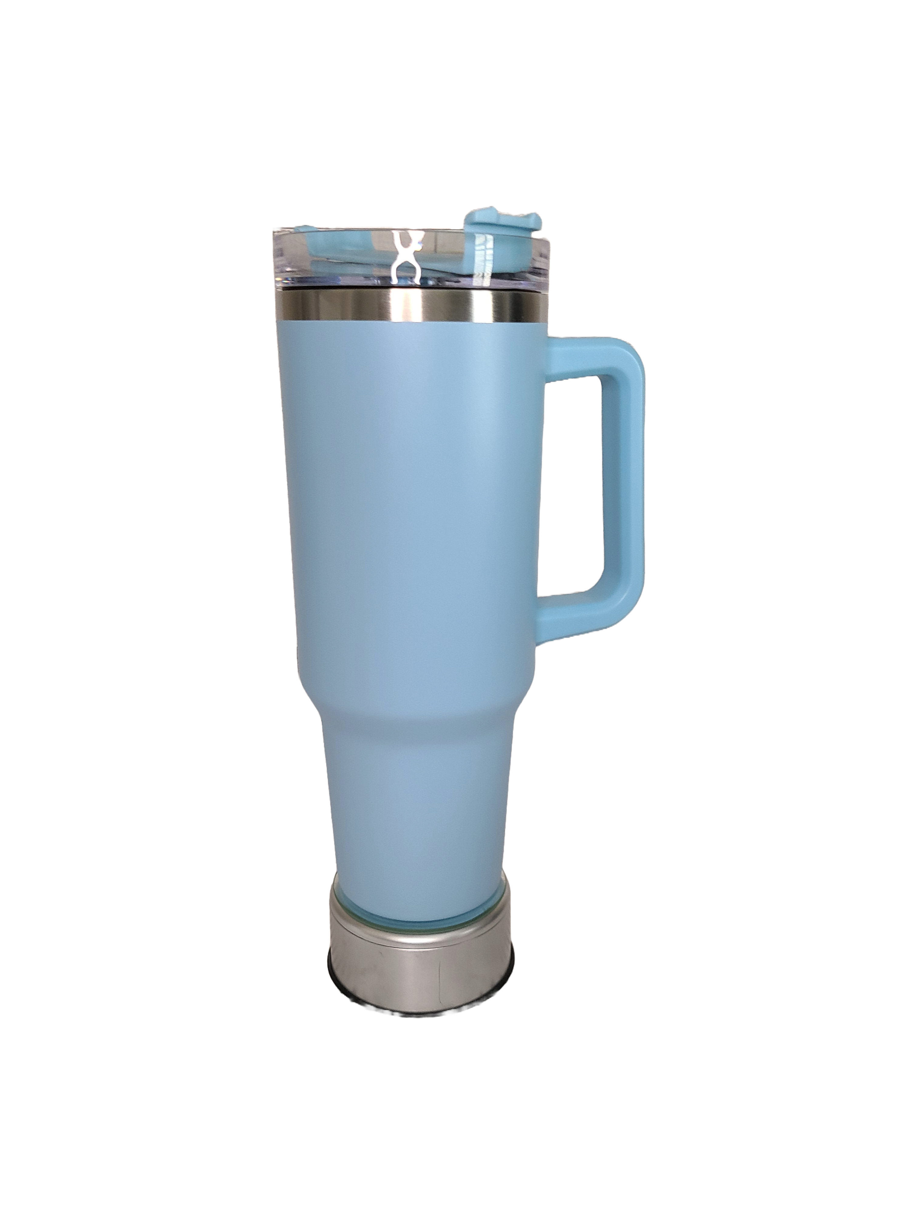 40 oz Stainless Steel Tumbler with Handle-"Life is Better with Dogs"