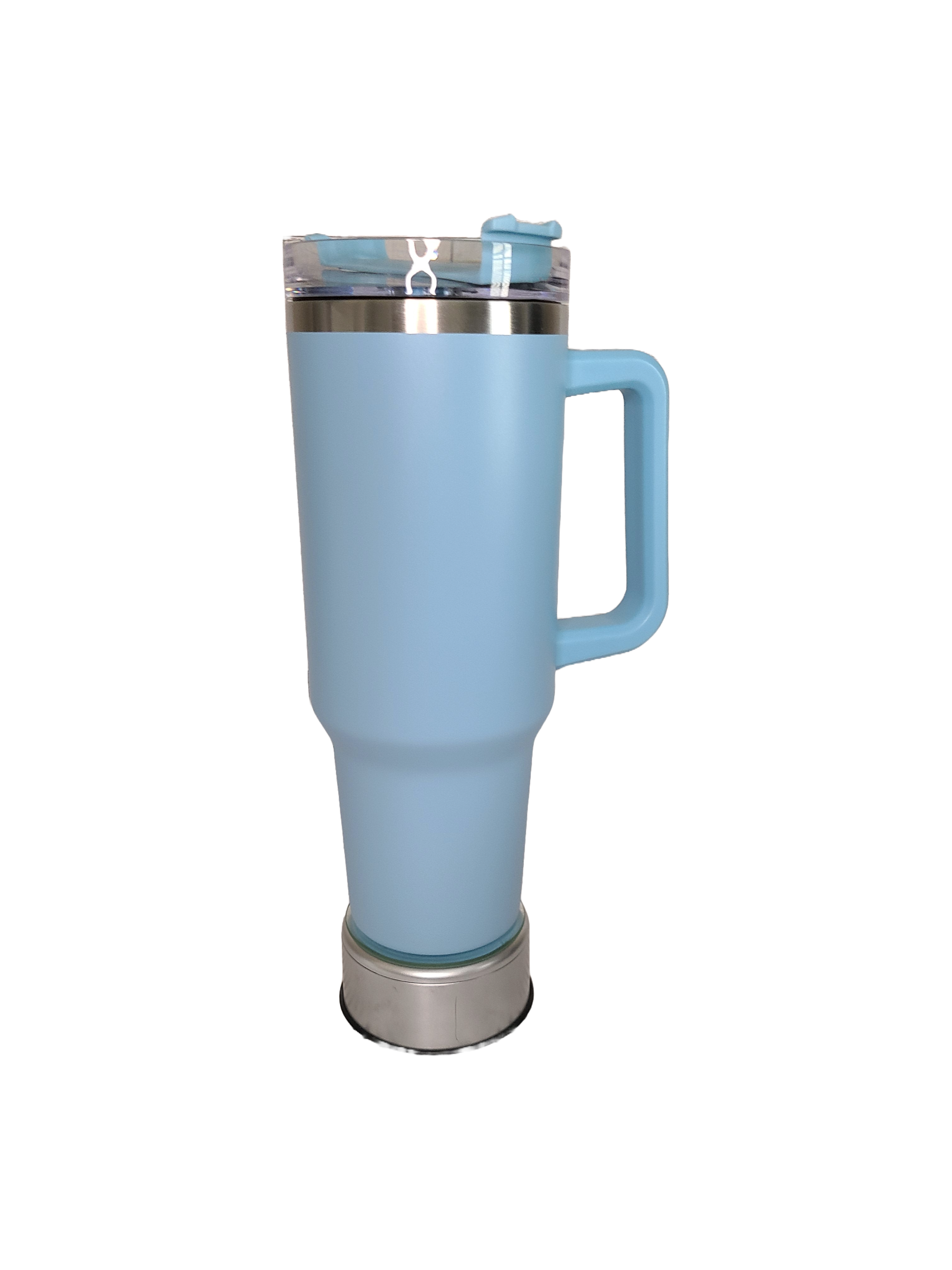 40 oz Stainless Steel Tumbler with Handle-"Try that in a Small Town"