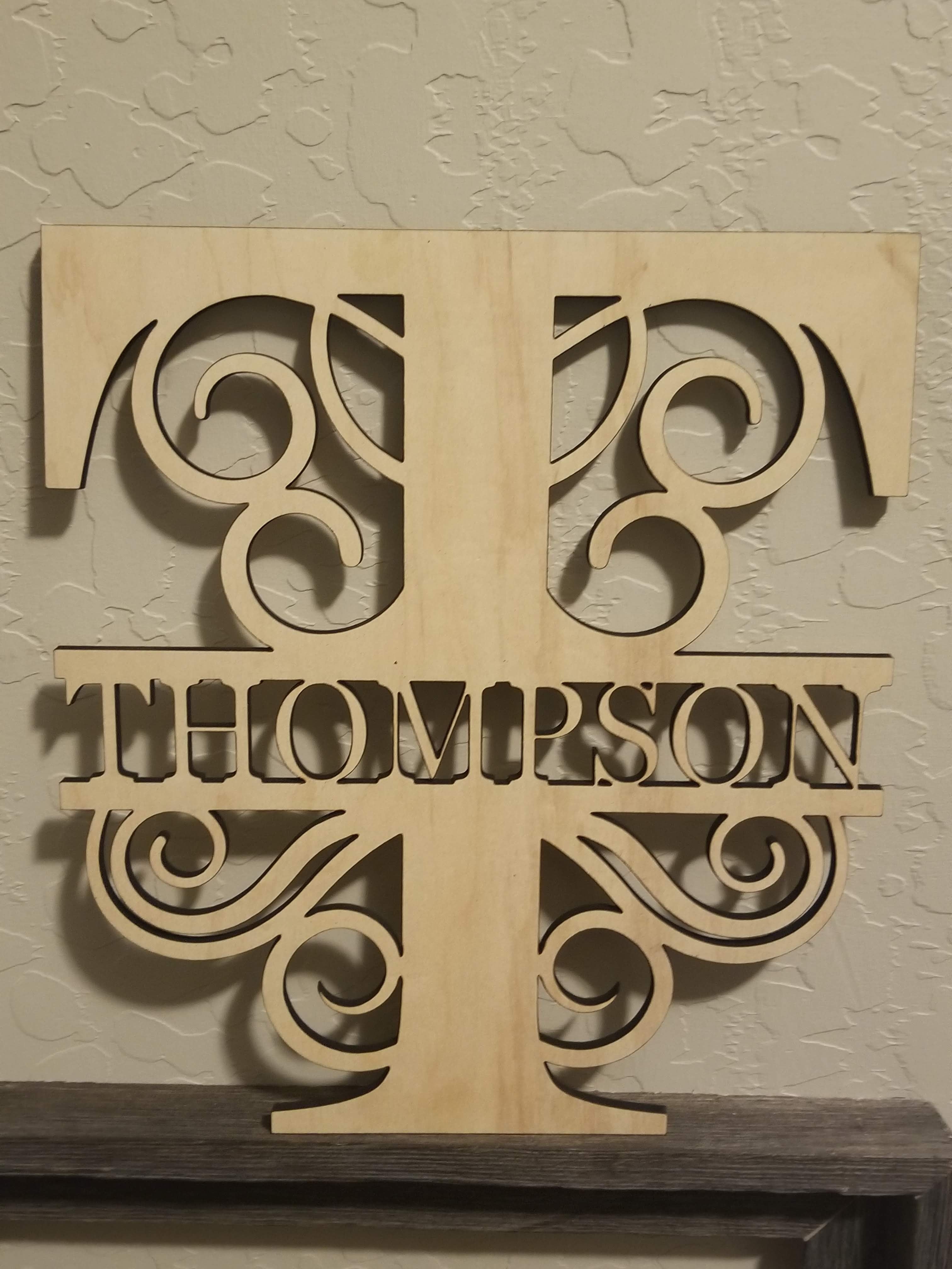 Name Monogram sign