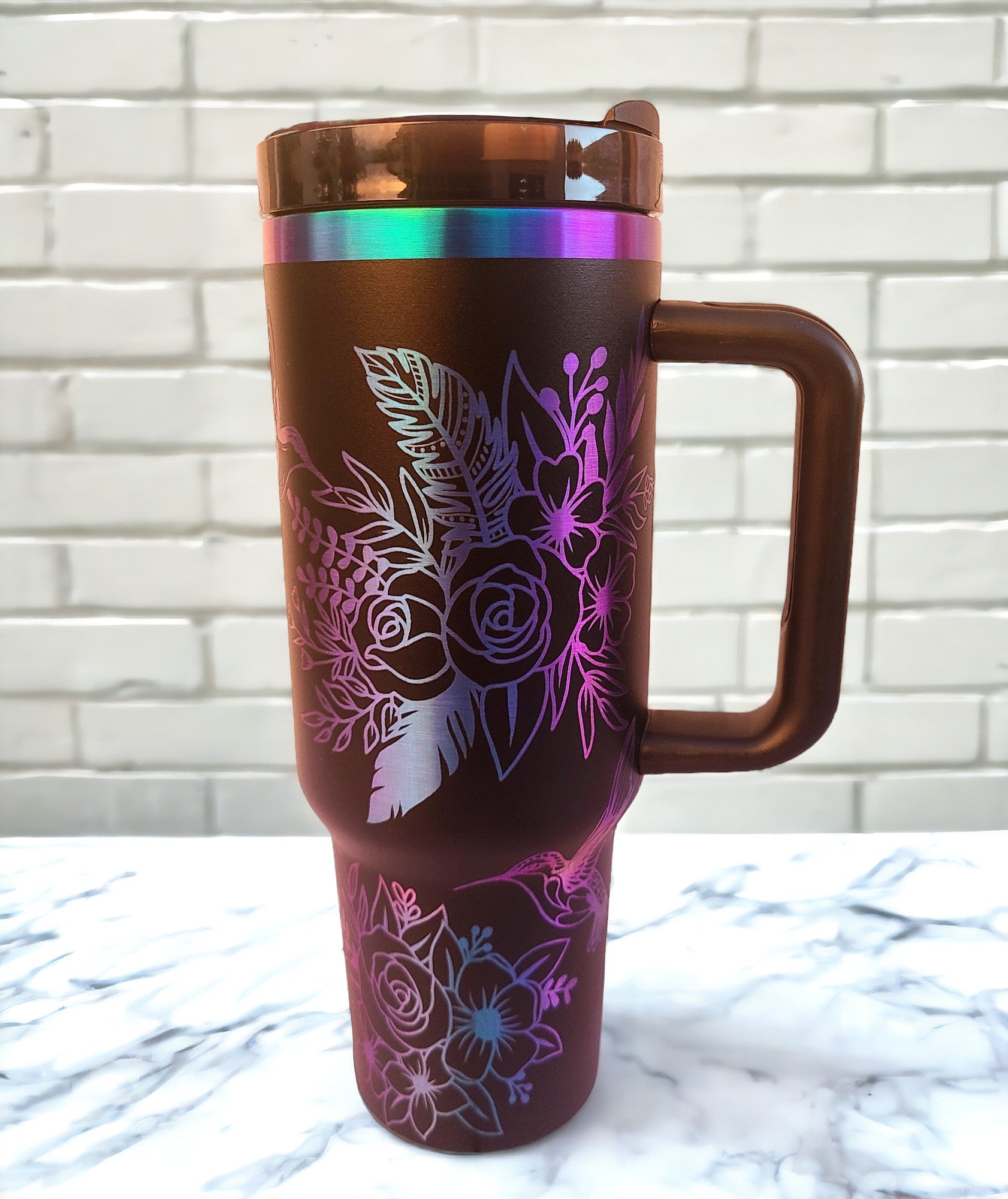 Personalized 40oz Chroma Coated Tumbler Black