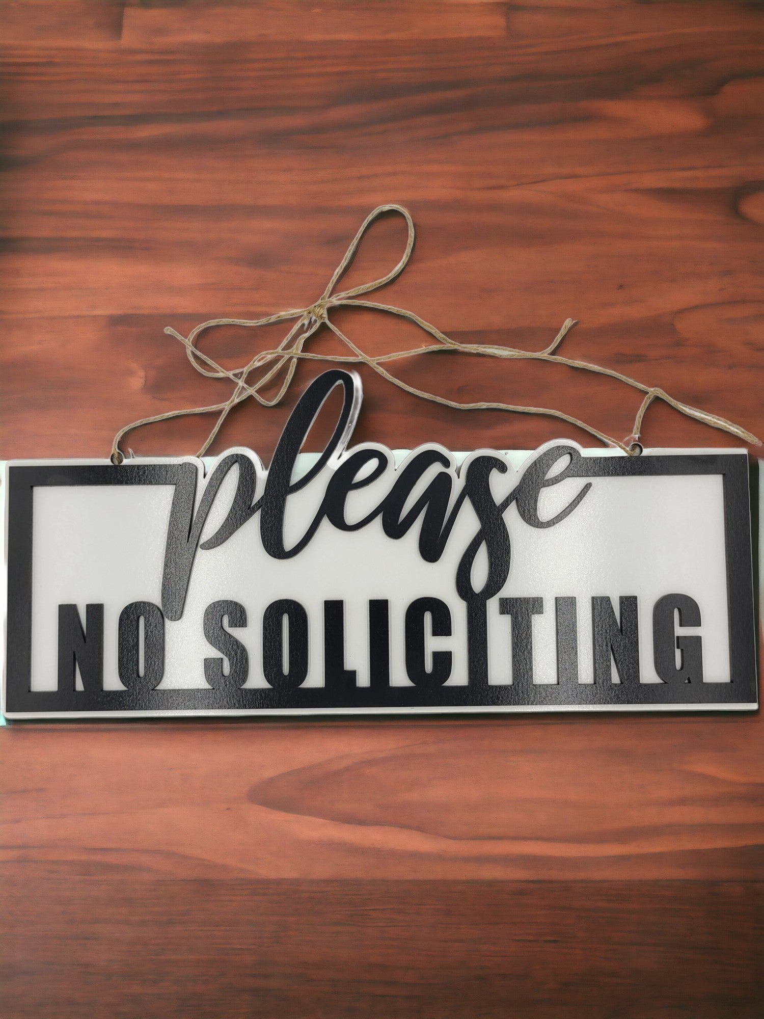 No Soliciting sign